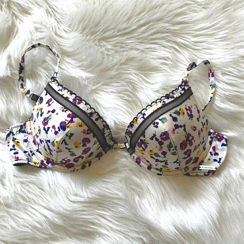 Calvin Klein floral pushup bra